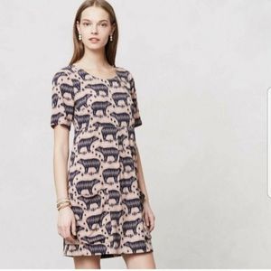 Anthropologie Maeve Zola Bear shift Dress
